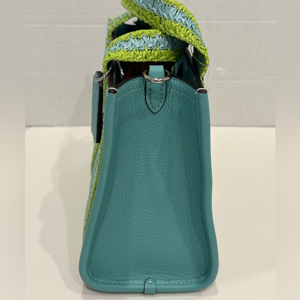 !!SOLD!!!Coach NWT Smith Straw Tote/Crossbody Bag Sold Out COLOR - Picture 5 of 11
